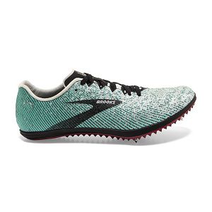 Brooks Mach 19 Womens Racing Shoes Grey/Black/Green | USA-VRN583647